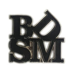 CB - X - Geeky & Kiny BDSM Black & Silver Enamel Pin