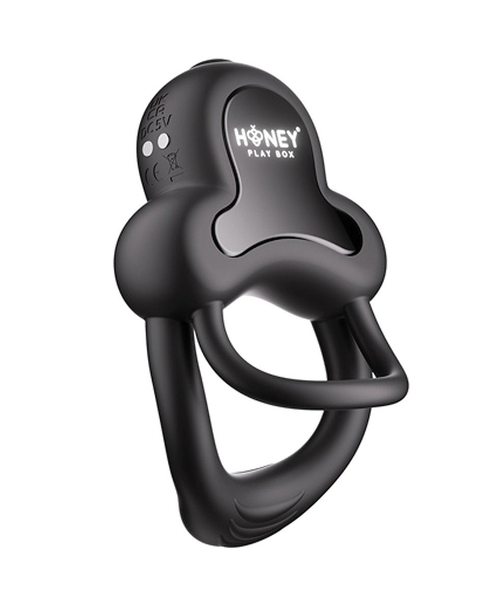 CB - X - Honey Play Box Anello App - Controlled Vibrating Double Cock Ring