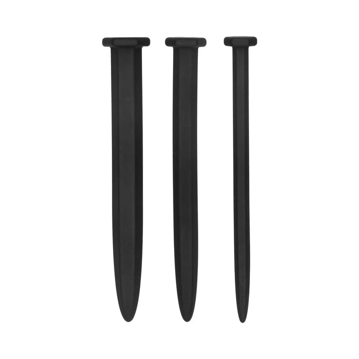 CB - X - Ouch! Silicone "Nails" Beginner - Friendly Urethral Sounds - Set of 3