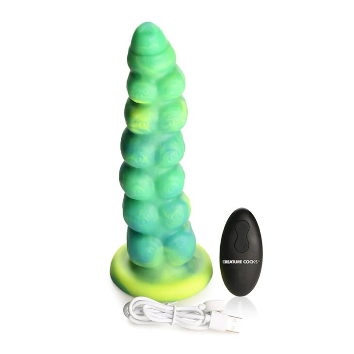 CB - X - Squirmer 9" Thrusting Vibrating Caterpillar Dildo with Remote Control