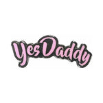 CB - X - Yes Daddy Pink and Black BDSM - Themed Enamel Pin