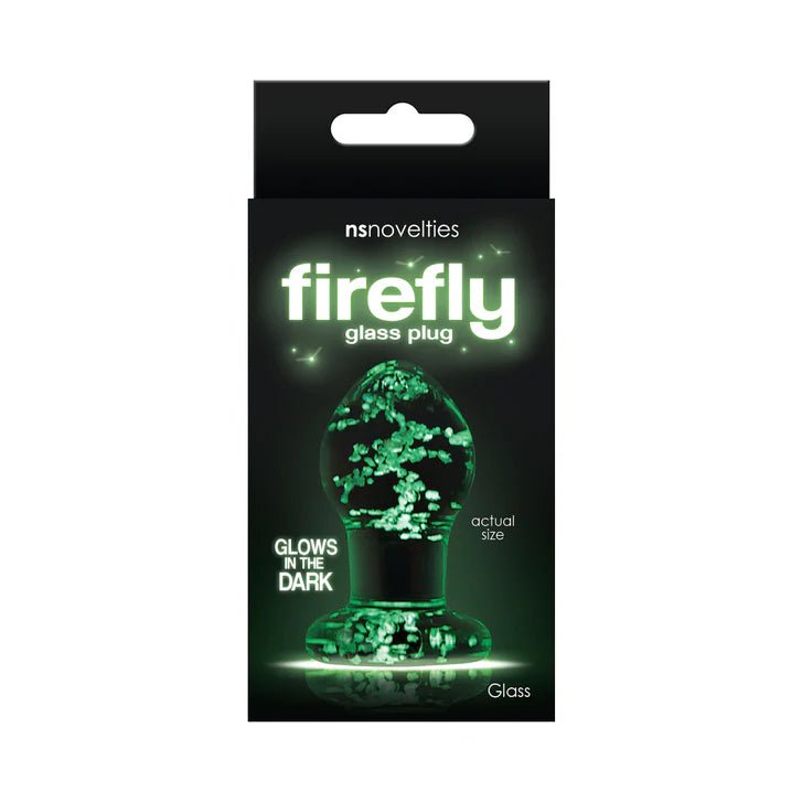 Firefly Glow-in-the-Dark 2.4" Glass Anal Plug CB-X Firefly Glow-in-the-Dark 2.4" Glass Anal Plug CB-X
