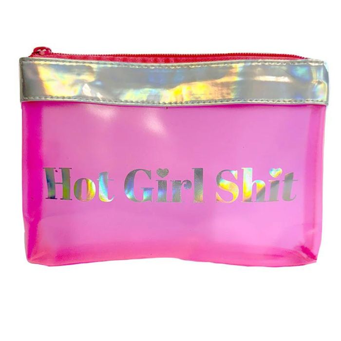 Hot Girl Shit Travel Pouch with 4-Piece Kinky Accessories Kit