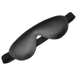 CB - X - Kinklab Bondage Basics Black Leather Blindfold