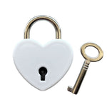 CB - X - Mini Heart Padlock - White