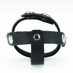 CB - X - Spartacus T - Style Adjustable Black Leather Cock and Ball Splitter