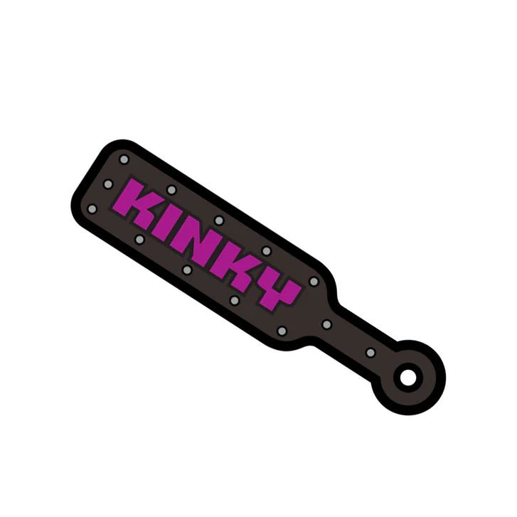 Wood Rocket Kinky Paddle Sex Toy Enamel Pin CB-X Wood Rocket Kinky Paddle Sex Toy Enamel Pin CB-X
