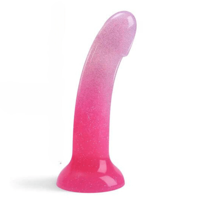 CB - X - Love to Love Dildolls Sunrise Pink Glitter Silicone Dildo