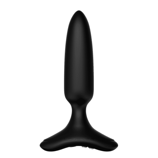 Lovense 1 inch Hush 2 App Control black Vibrating Butt Plug