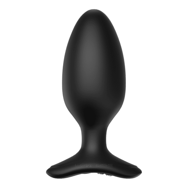 Lovense 1.75 inch Hush 2 App Control black Vibrating Butt Plug