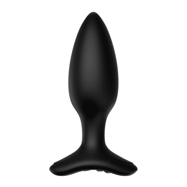 Lovense 1.5 inch Hush 2 App Control black Vibrating Butt Plug