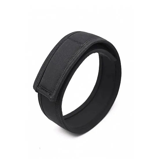 black neoprene velcro wrist cuff