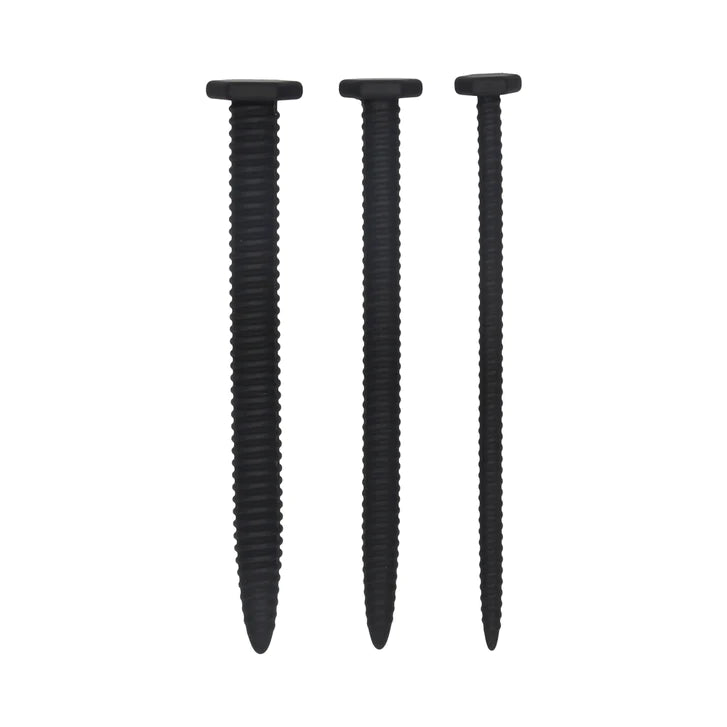 CB - X - Ouch! Silicone Screw Beginner Urethral Plug Set