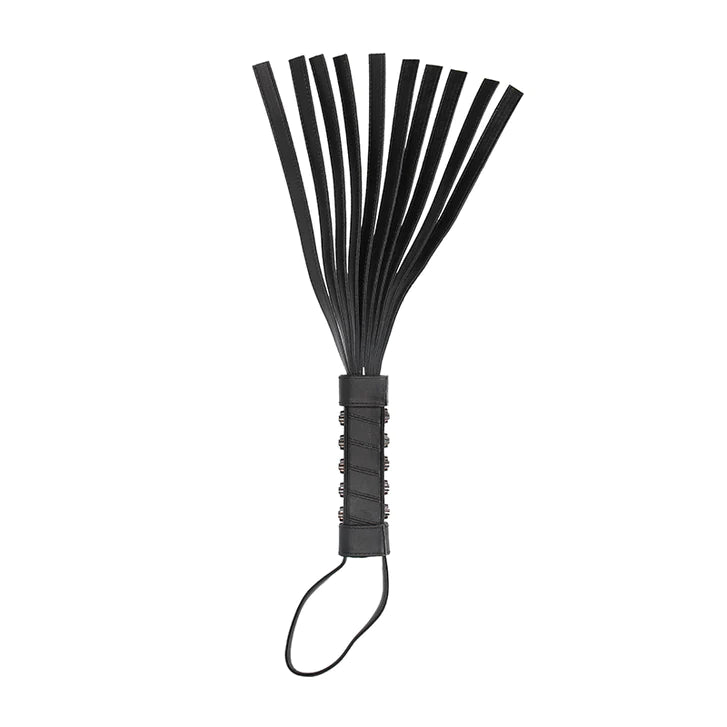 CB - X - Ouch! Skulls & Bones Flogger With Skulls