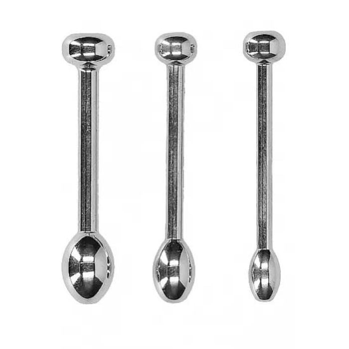 CB - X - Ouch! Stainless Steel Tipped Urethral Plugs - Set of 3