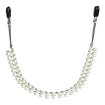 CB - X - Sincerely by Sportsheets Pearl Chain Tweezer Style Nipple Clamps