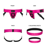 CB - X - Strap On Me Leatherette Curious Harness - Multiple Colors