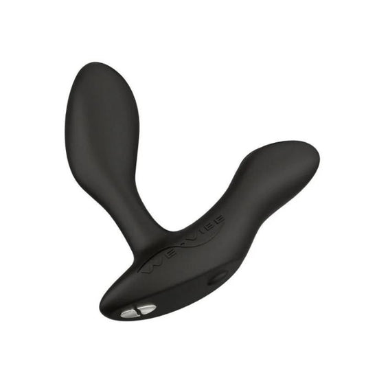 black We-vibe Vector Adjustable Anal Prostate Massager with two silver buttons