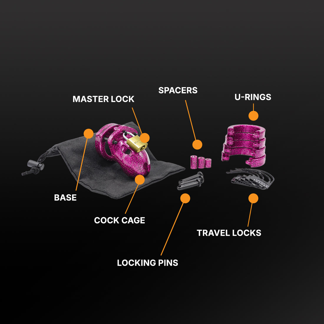 The Bridewell Adjustable Chastity Cage Kit main image 0