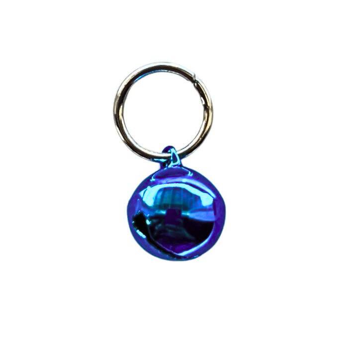 Dark Blue Jingle Bell Mini Chastity Cage Charm Accessory