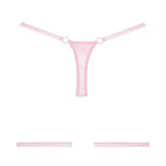 CB - X - Allure Adore Say It Lace Thong with Garters - One Size Fits Most