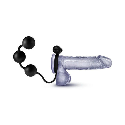 Anal Adventures 13.5" Silicone Anal Beads with Vibrating C-Ring