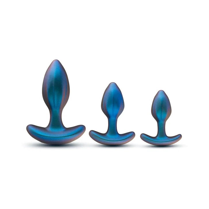 CB - X - Anal Adventures Cosmos 3 - Piece Silicone Anal Training Butt Plug Set