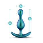 CB - X - Anal Adventures Matrix Photon Silicone Anal Plug - Galactic Teal