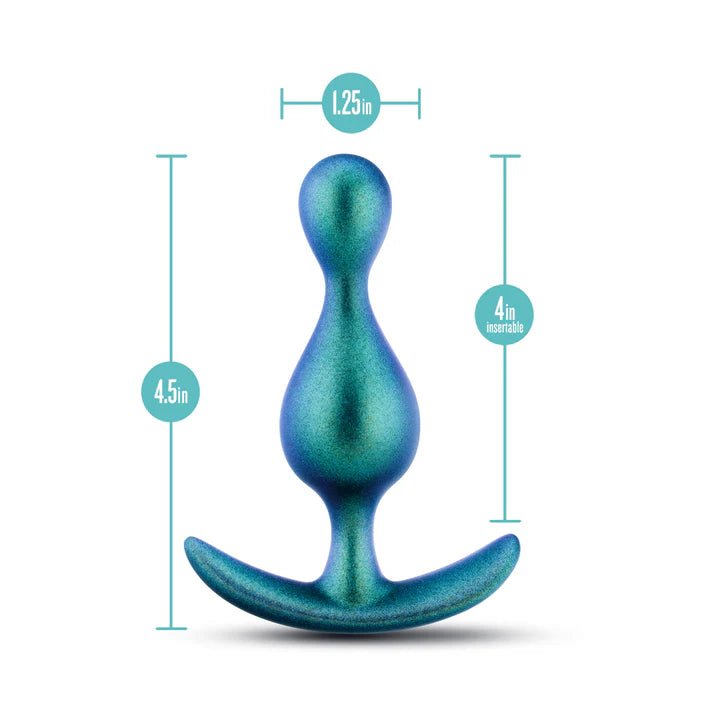 CB - X - Anal Adventures Matrix Photon Silicone Anal Plug - Galactic Teal