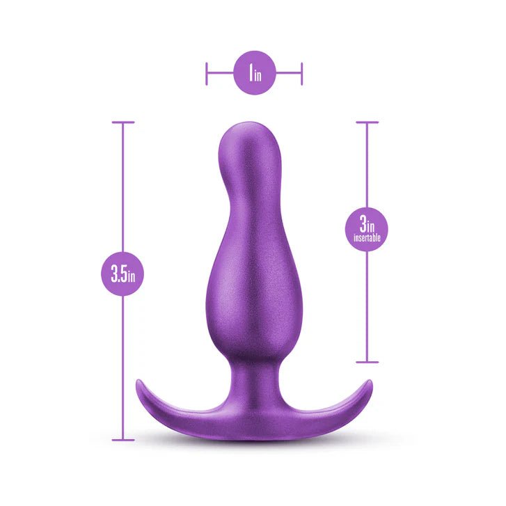 Anal Adventures Matrix Quantum 3.5" Anal Plug - Galactic Purple