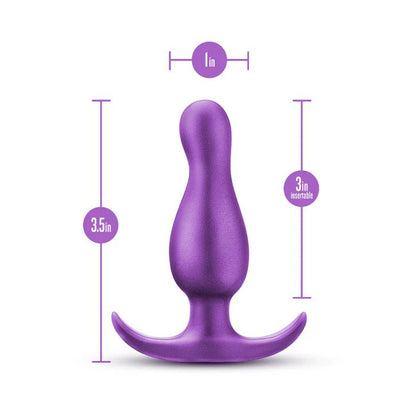 Anal Adventures Matrix Quantum 3.5" Anal Plug - Galactic Purple