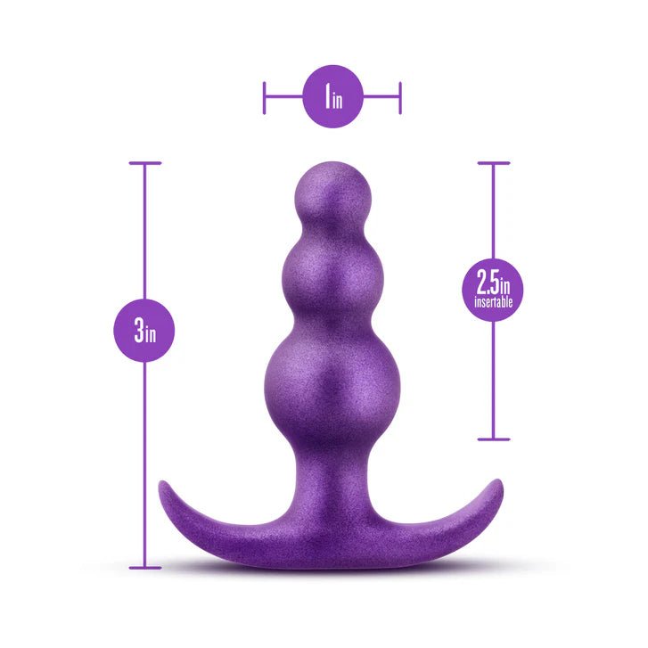 CB - X - Anal Adventures Matrix Supernova 3" Beaded Anal Plug - Galactic Purple