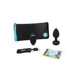 CB - X - b - Vibe Silicone Vibrating Black Diamond Jewel Butt Plug - Two Sizes