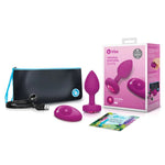 CB - X - b - Vibe Silicone Vibrating Pink Ruby Jewel Butt Plug S/M