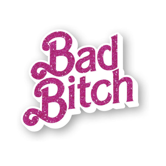 CB - X - Bad Bitch Barbie - Inspired Pink Sparkle Enamel Pin