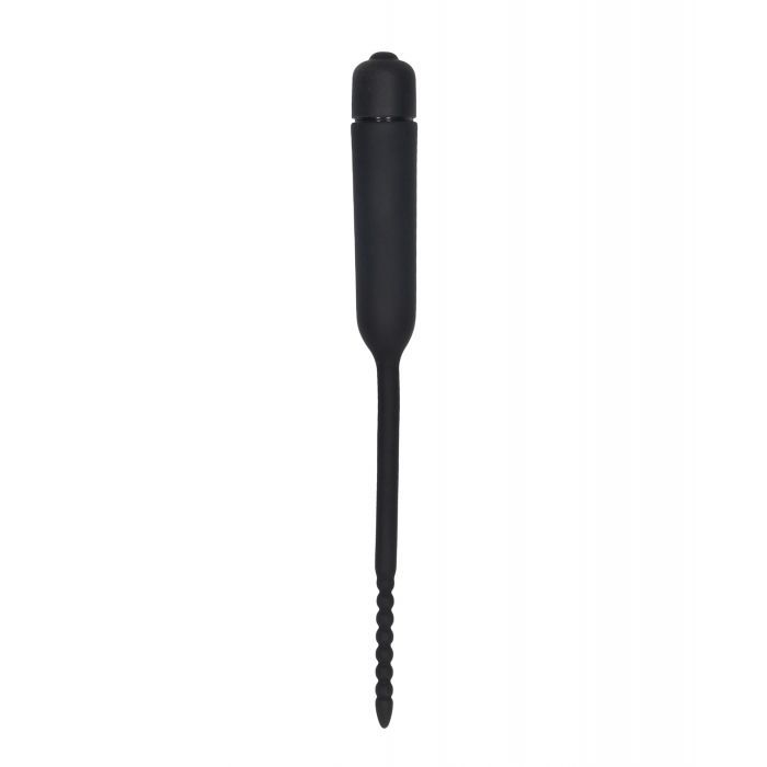 CB - X - Beaded Silicone Urethral Sound with Vibrating Bullet