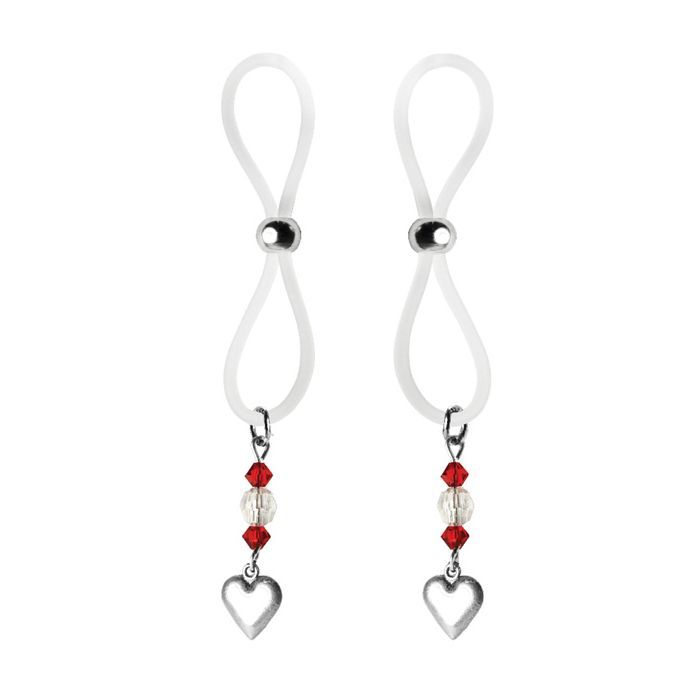 CB - X - Bijoux de Nip Nipple Ties with Heart Charms