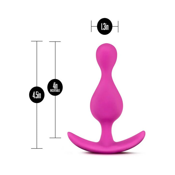 CB - X - Blush Luxe Explore 4.5" Silicone Anal Plug