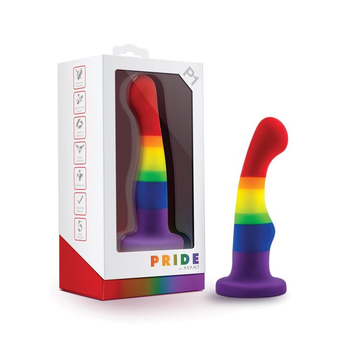 CB - X - Blush Avant P1 Gay Pride Silicone Dildo