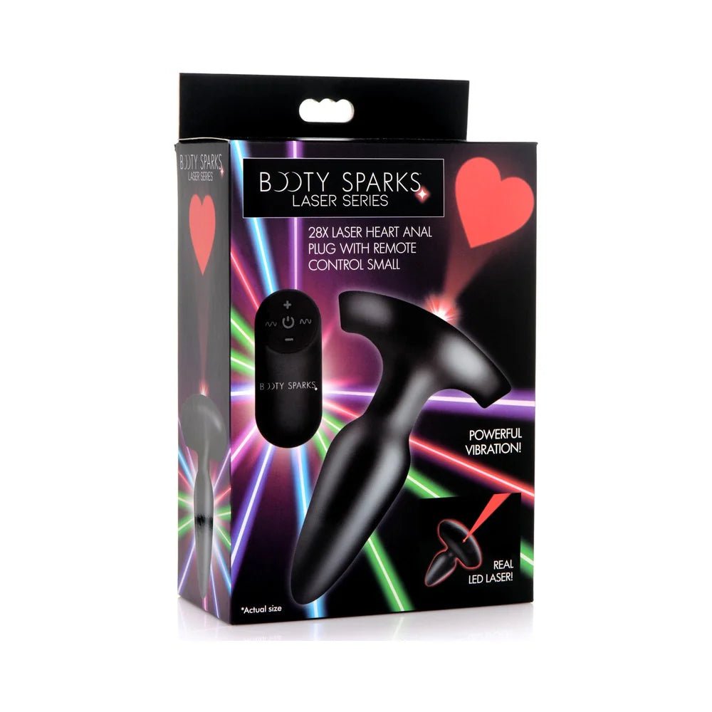 CB - X - Booty Sparks Light Up Laser Heart Butt Plug