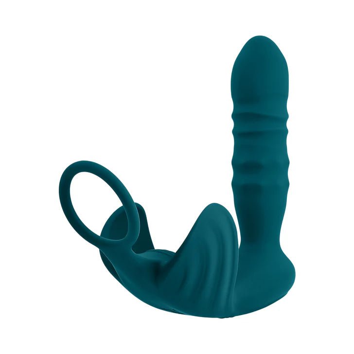 CB - X - Bring It On Thrusting Prostate Plug with Vibrating Ballsack Stimulator