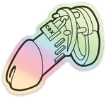 CB - X - CB - 6000 Chastity Cage Holographic Sticker