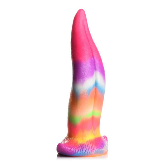 CB - X - Creature Cocks 8.5" Unicorn Tongue Glow - in - the - Dark Fantasy Dildo