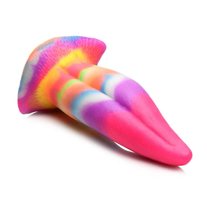 CB - X - Creature Cocks 8.5" Unicorn Tongue Glow - in - the - Dark Fantasy Dildo