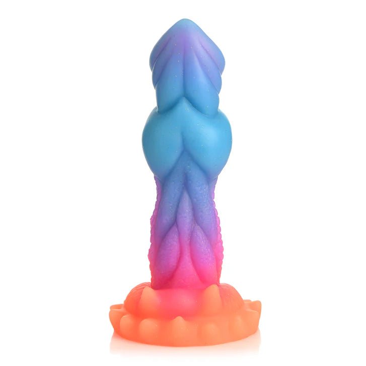 CB - X - Creature Cocks Aqua Cock 7.5" Glow - in - the - Dark Sea Monster Dildo