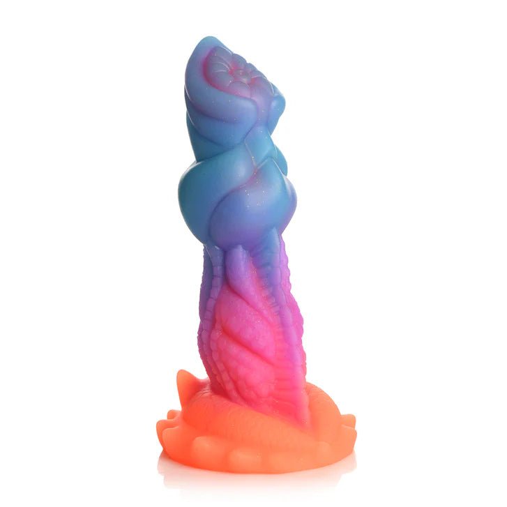 CB - X - Creature Cocks Aqua Cock 7.5" Glow - in - the - Dark Sea Monster Dildo