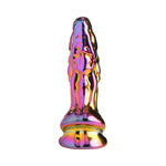 CB - X - Creature Cocks Metallic Dragon 6" Textured Glass Dildo