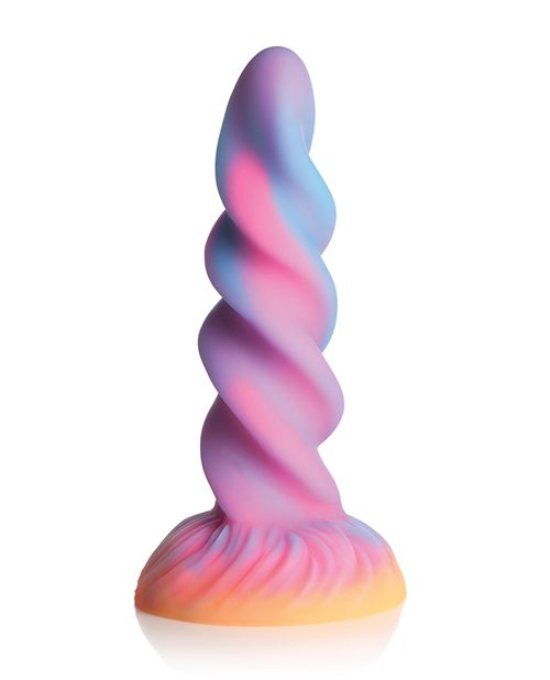 CB - X - Creature Cocks Moon Rider 8" Glow - in - the - Dark Unicorn Dildo