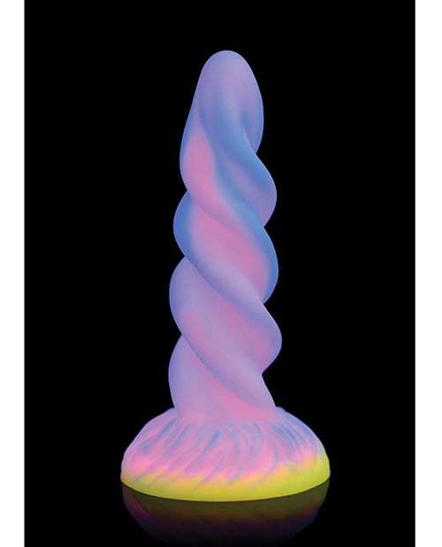 CB - X - Creature Cocks Moon Rider 8" Glow - in - the - Dark Unicorn Dildo
