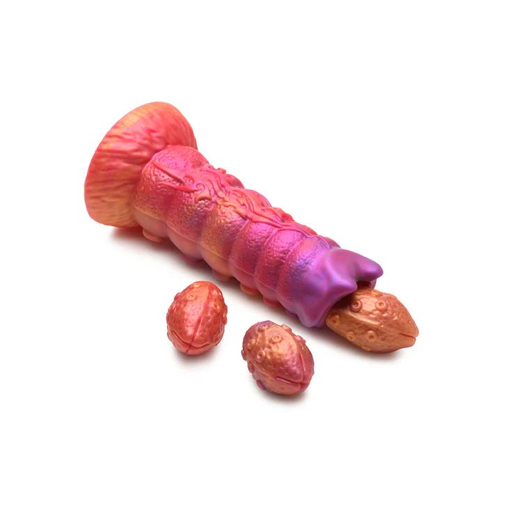 CB - X - Creature Cocks Nymphoid 6.5" Ovipositor Alien Dildo with 3 Eggs